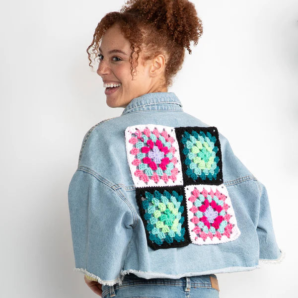 CROCHET PATTERN DOWNLOAD - CROCHET GRANNY BACK PATCH