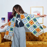 CROCHET PATTERN DOWNLOAD - Free Red Heart Crochet Granny’s Hug Scarf Pattern, Version 1