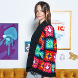 CROCHET PATTERN DOWNLOAD - FREE RED HEART COZY CROCHET GRANNY CARDIGAN PATTERN, XS/S/M/L