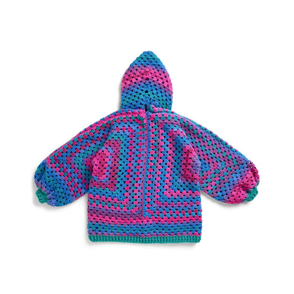 CROCHET PATTERN DOWNLOAD - FREE RED HEART STRAWBERRY PATCH CROCHET HEXI CARDIGAN PATTERN, XS/S