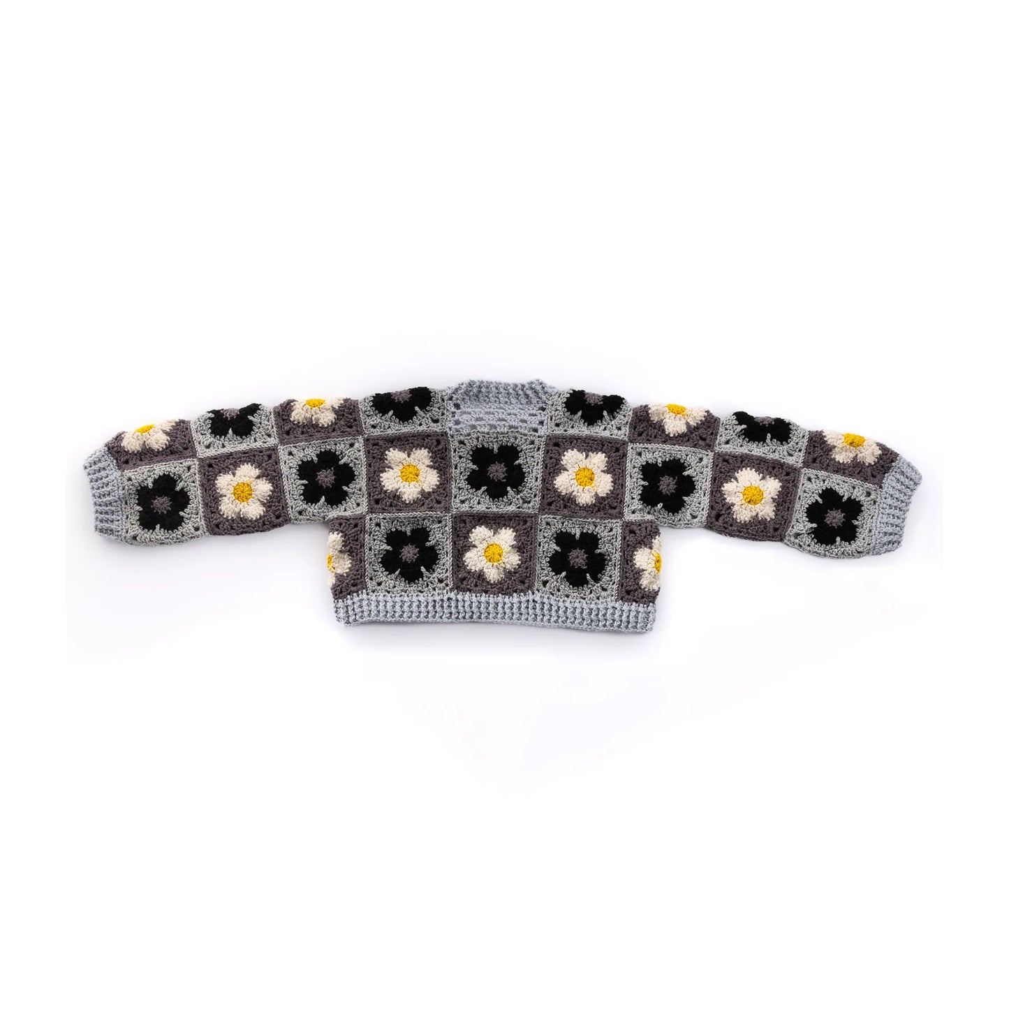 CROCHET PATTERN DOWNLOAD - Free Red Heart Crochet Flower Power Wrap Cardigan Pattern, XS/S/M/L