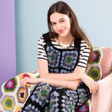 CROCHET PATTERN DOWNLOAD - Free Red Heart Crochet Granny Square Overalls Pattern, XS/S/M