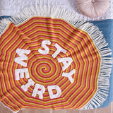 CROCHET PATTERN DOWNLOAD - RED HEART CROCHET STAY WEIRD BLANKET PATTERN