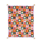 CROCHET PATTERN DOWNLOAD - FREE RED HEART FIELD OF DAISIES CROCHET BLANKET PATTERN