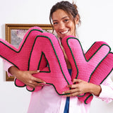 CROCHET PATTERN DOWNLOAD - Free Red Heart Crochet YAY! Pillow Pattern