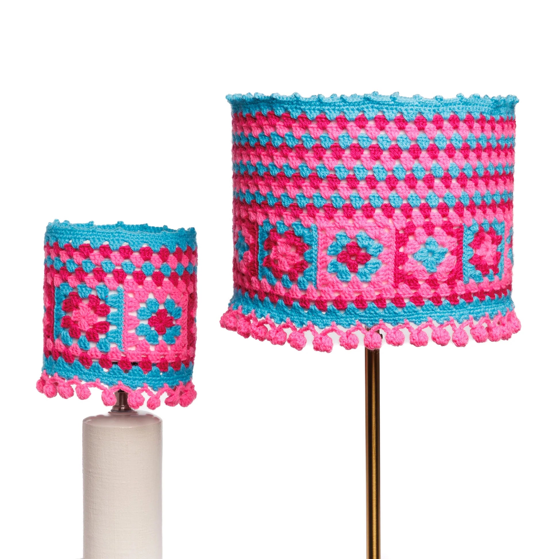 CROCHET PATTERN DOWNLOAD - Free Red Heart Throwing Shade Crochet Lampshade Pattern, Large