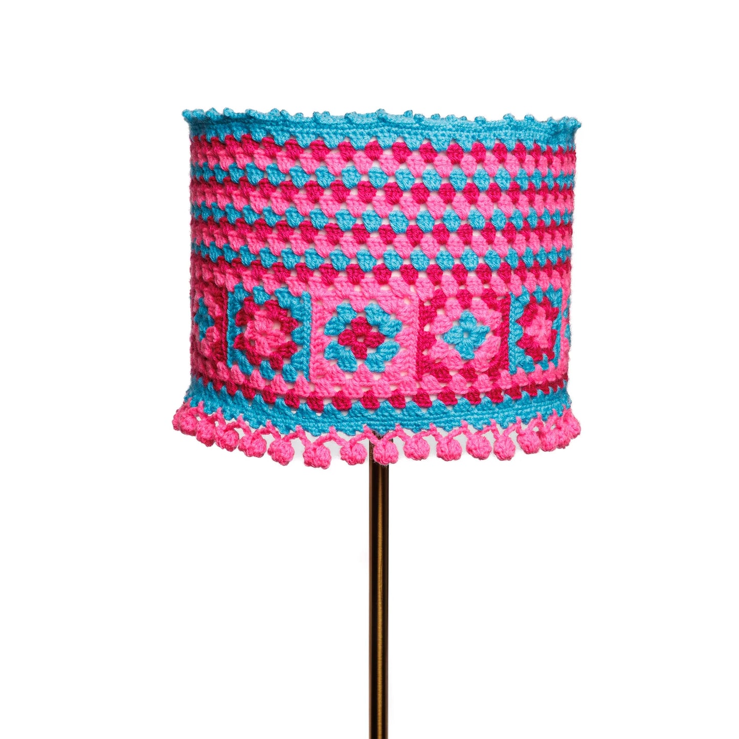 CROCHET PATTERN DOWNLOAD - Free Red Heart Throwing Shade Crochet Lampshade Pattern, Large