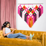 CROCHET PATTERN DOWNLOAD - Free Red Heart Flower Power Crochet Wall Hanging Pattern