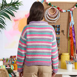 CROCHET PATTERN DOWNLOAD - Free Red Heart Beaming Heart Crochet Pullover Pattern, XS/S