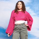 KNITTING PATTERN DOWNLOAD - FREE RED HEART SUNRAY PANELS KNIT SHRUG PATTERN, S