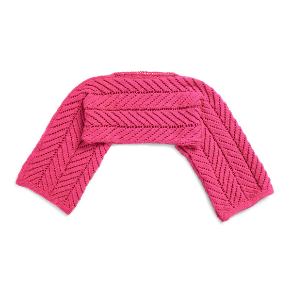 KNITTING PATTERN DOWNLOAD - FREE RED HEART SUNRAY PANELS KNIT SHRUG PATTERN, S