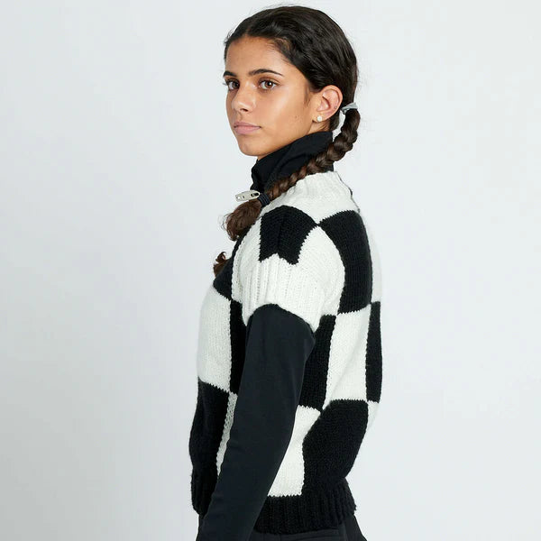 KNITTING PATTERN DOWNLOAD - FREE RED HEART CHECK KNIT VEST PATTERN, XS/S