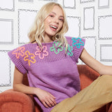 CROCHET PATTERN DOWNLOAD - FREE RED HEART AIRY KNIT TEE PATTERN, XS/S