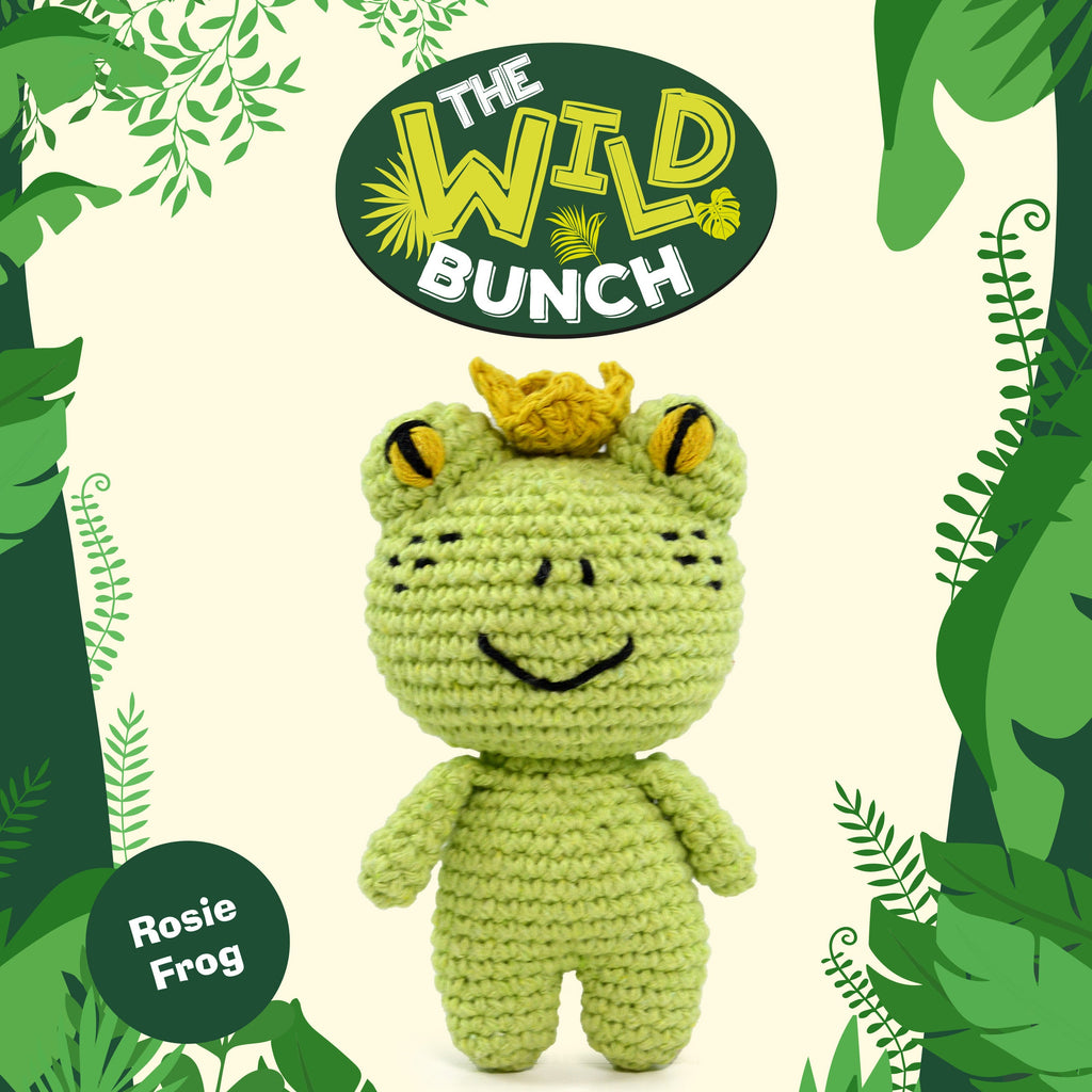Knitty Critters - The Wild Bunch - Amigurumi Crochet Kit - Rosie Frog