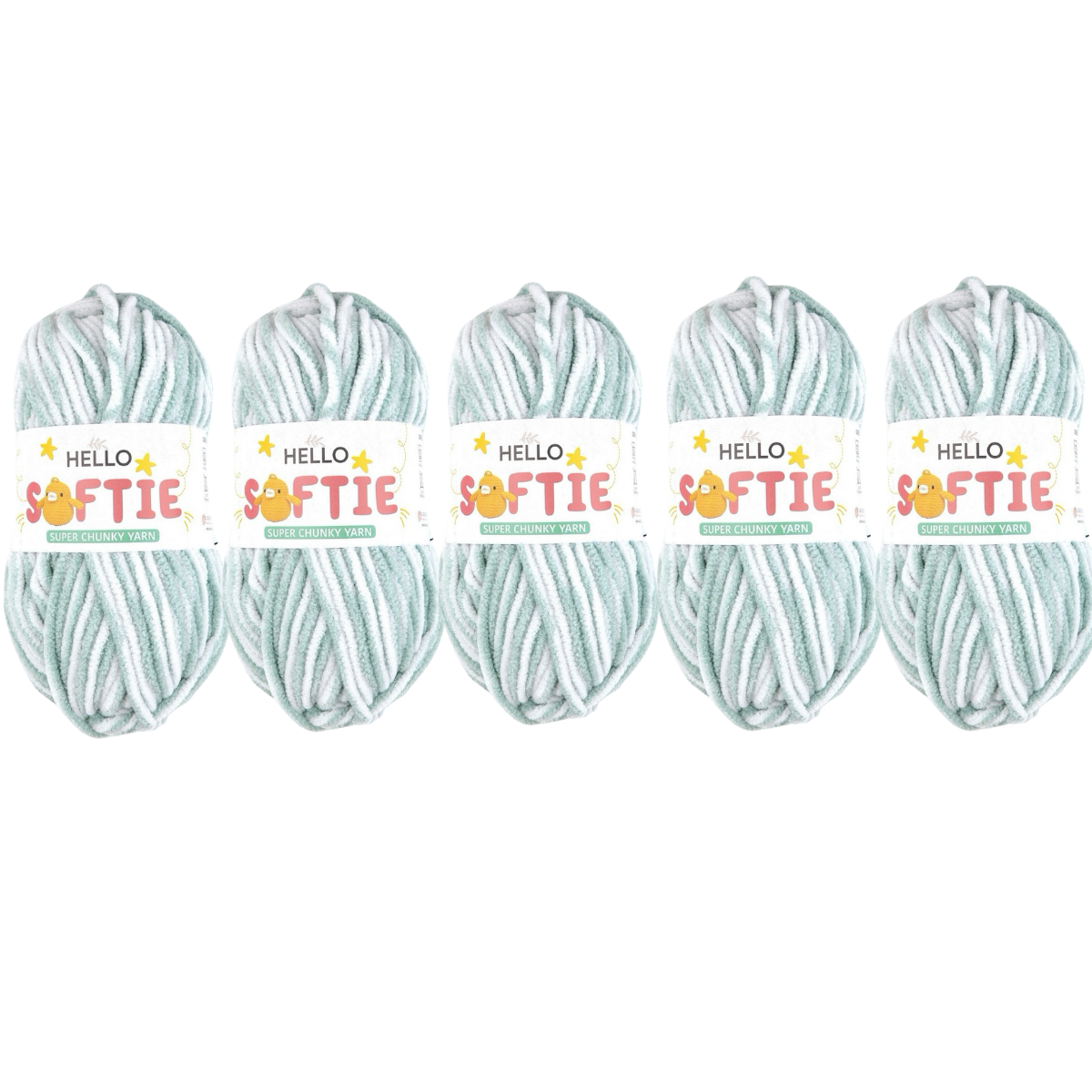 Hello Softie Ombre Super Chunky Yarn 5 x 100g