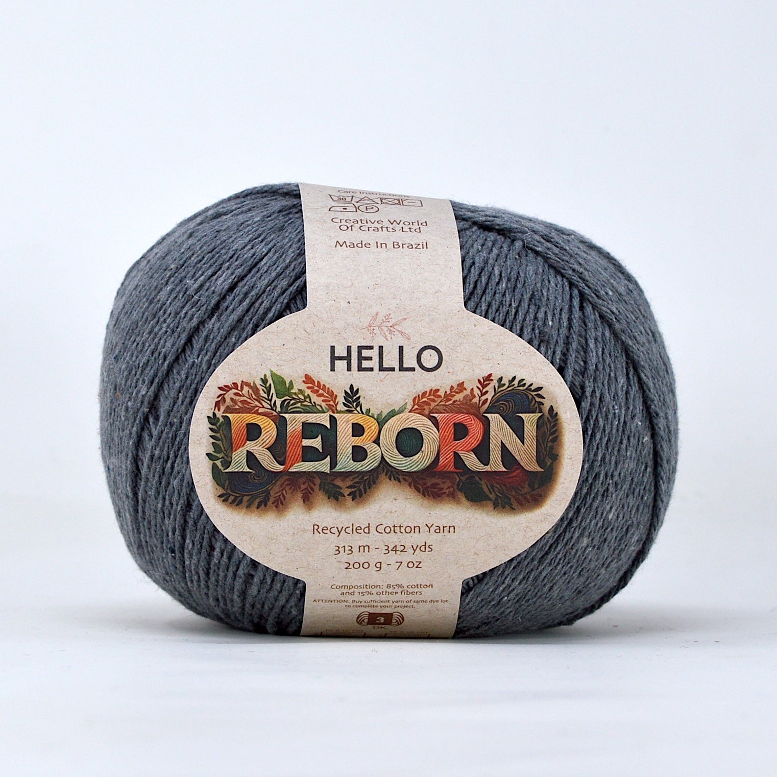 Hello Reborn 85% Recycled DK Cotton Yarn 200g