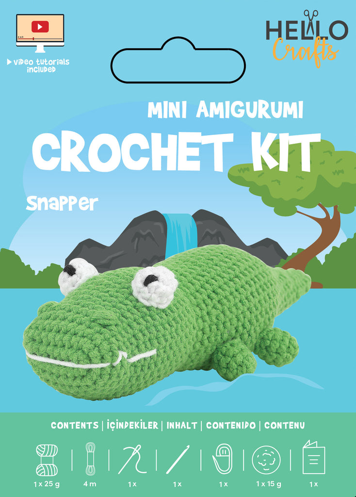 Mini Amigurumi Crochet Kit - Snapper