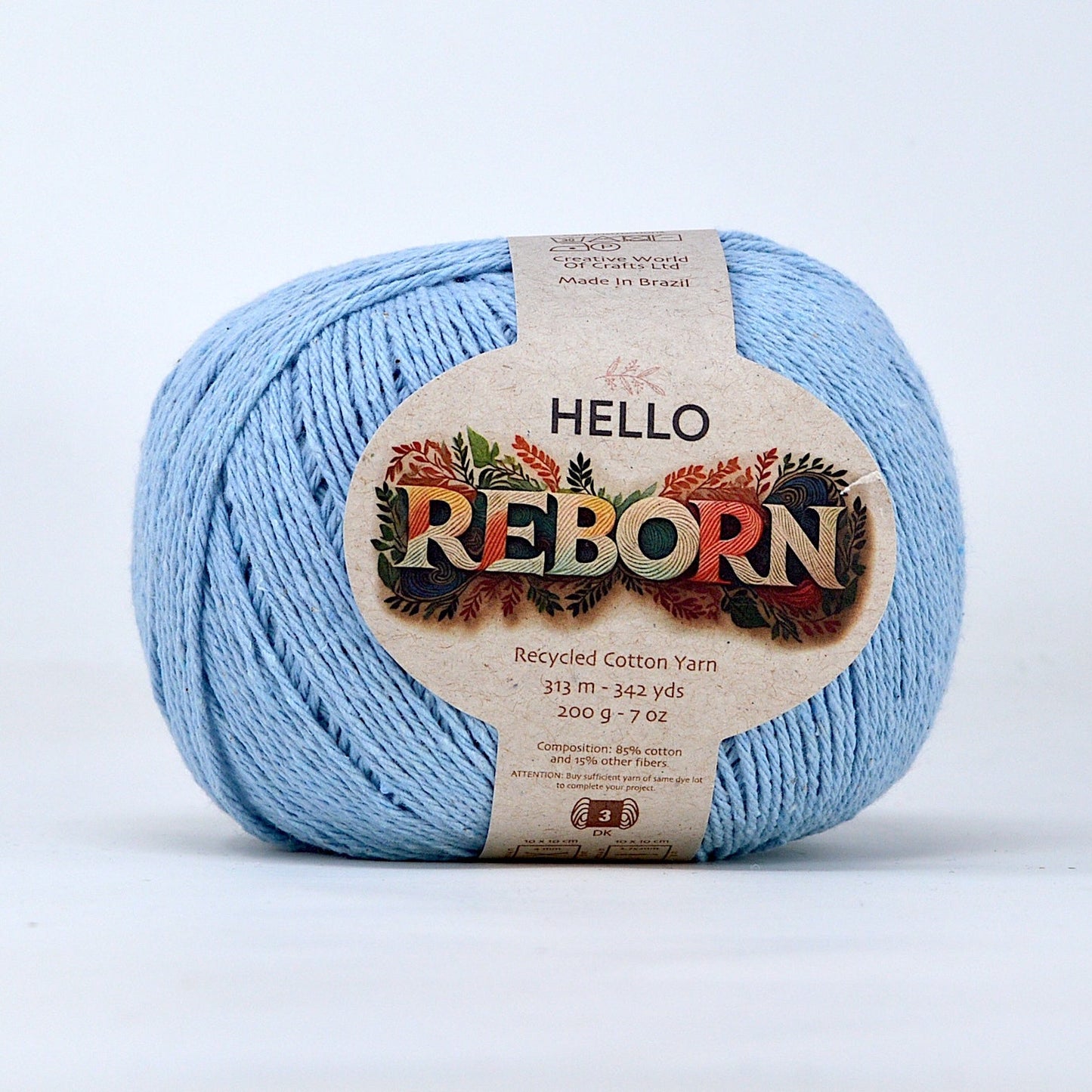 Hello Reborn 85% Recycled DK Cotton Yarn 200g