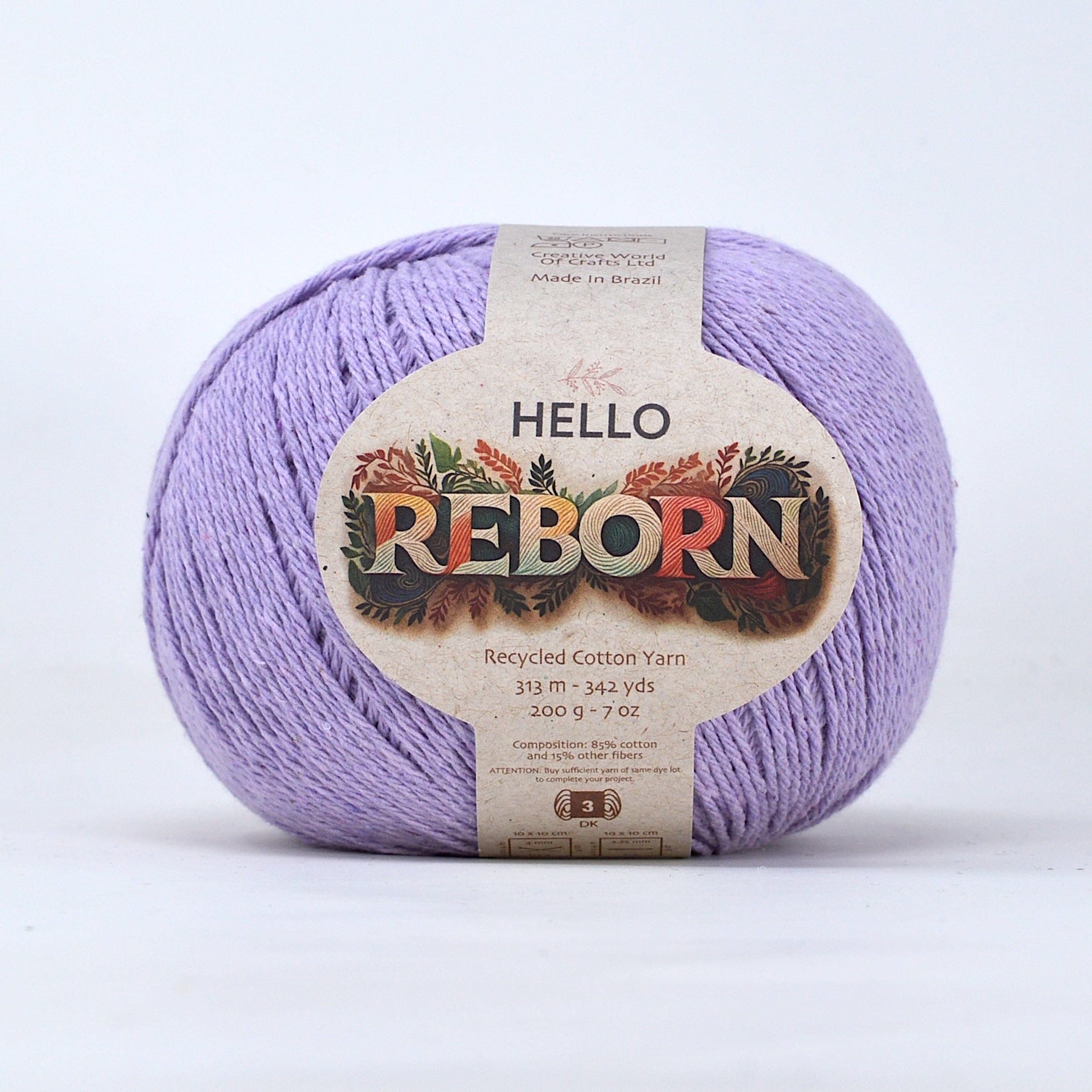 Hello Reborn 85% Recycled DK Cotton Yarn 200g