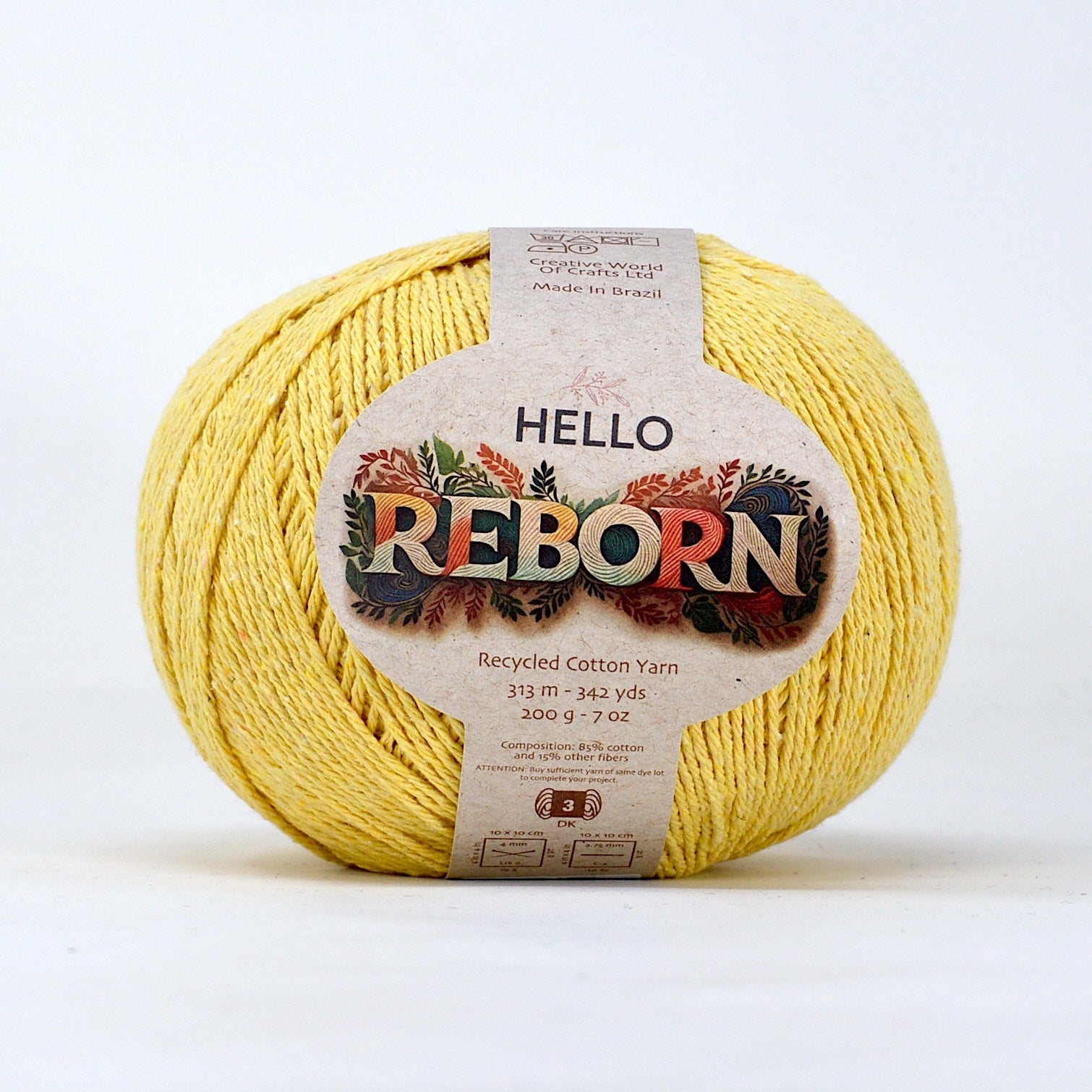 Hello Reborn 85% Recycled DK Cotton Yarn 200g