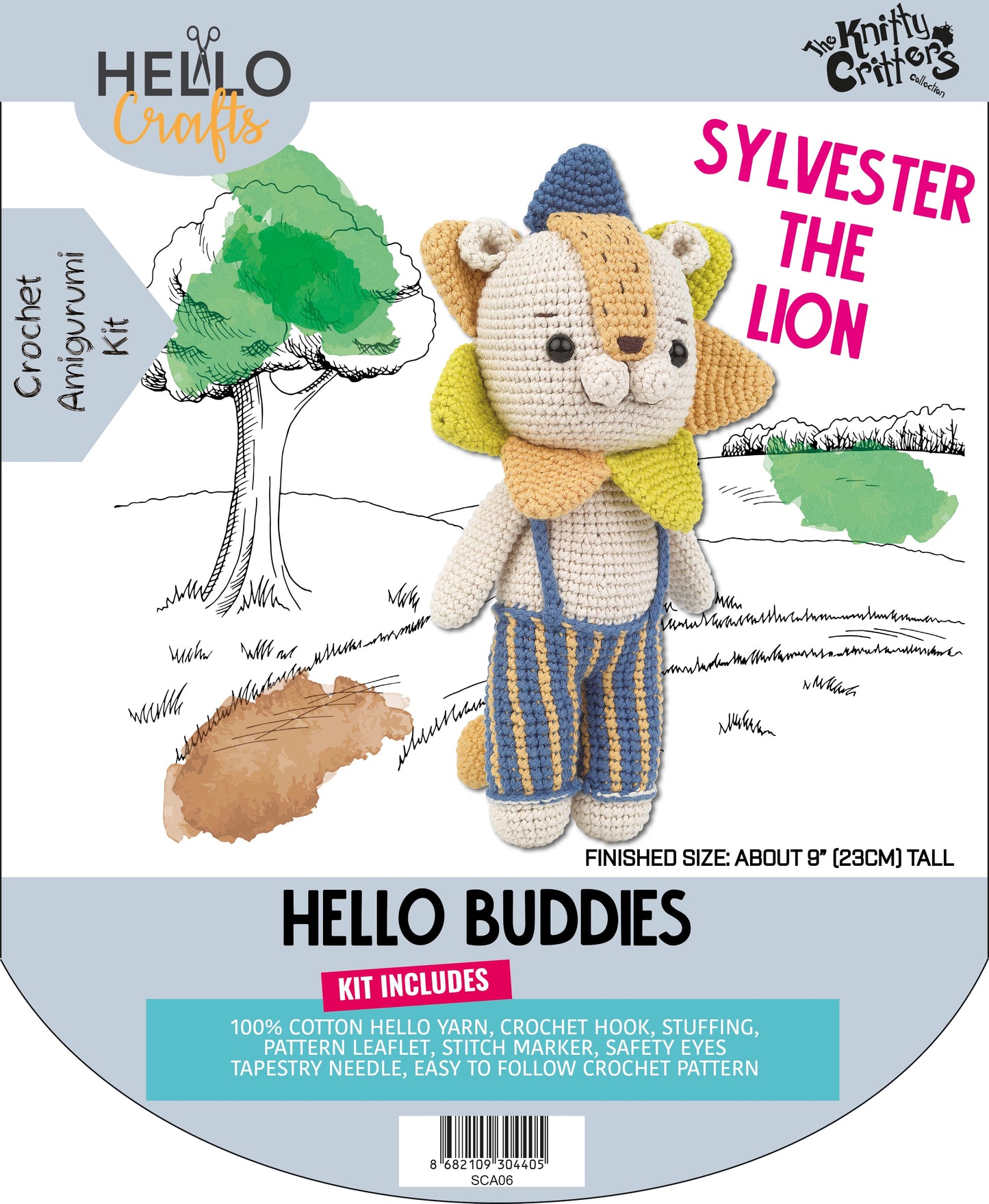 Knitty Critters - Hello Buddies  - Sylvester The Lion