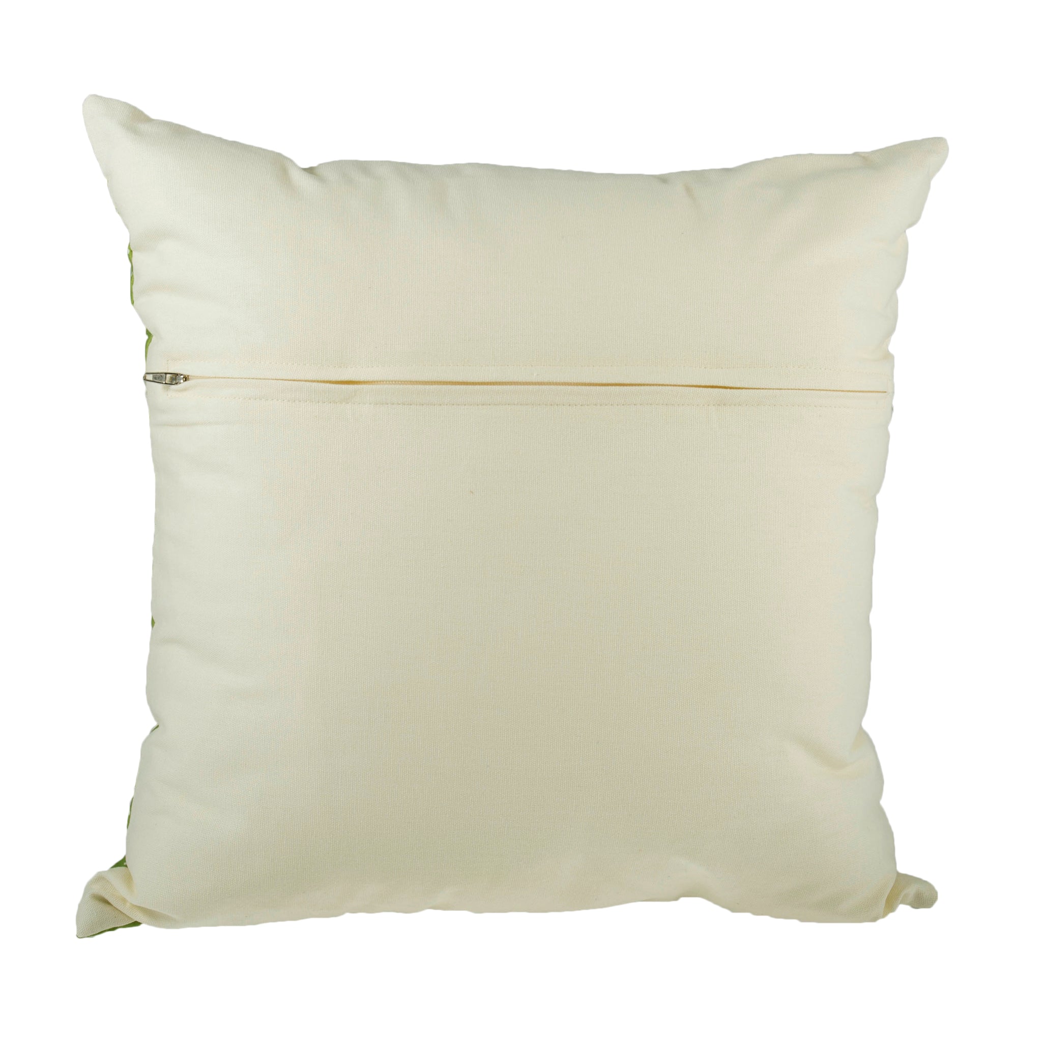 Cushion Back with Zipper: 45 x 45cm (18 x 18in): Cream