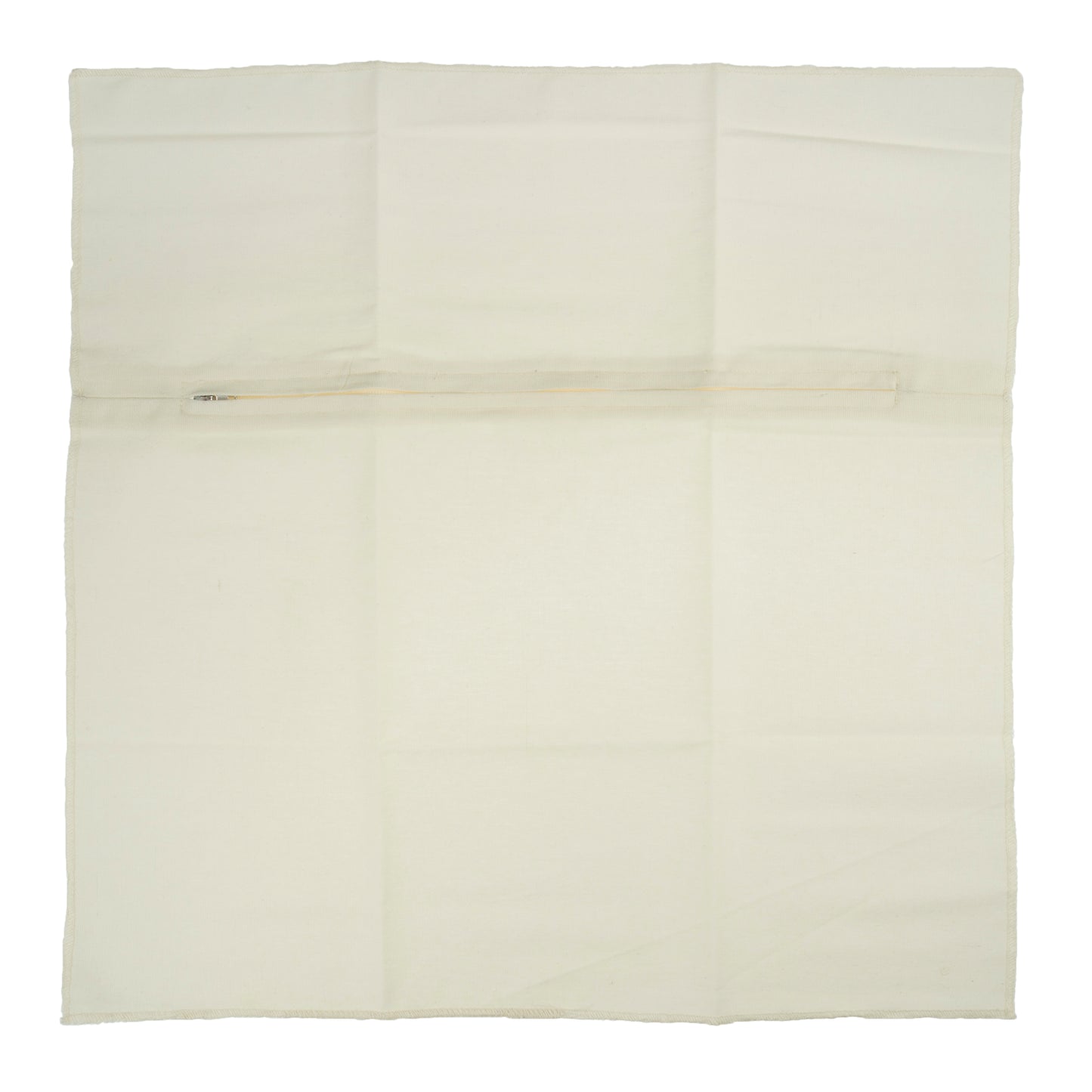 Cushion Back with Zipper: 45 x 45cm (18 x 18in): Cream