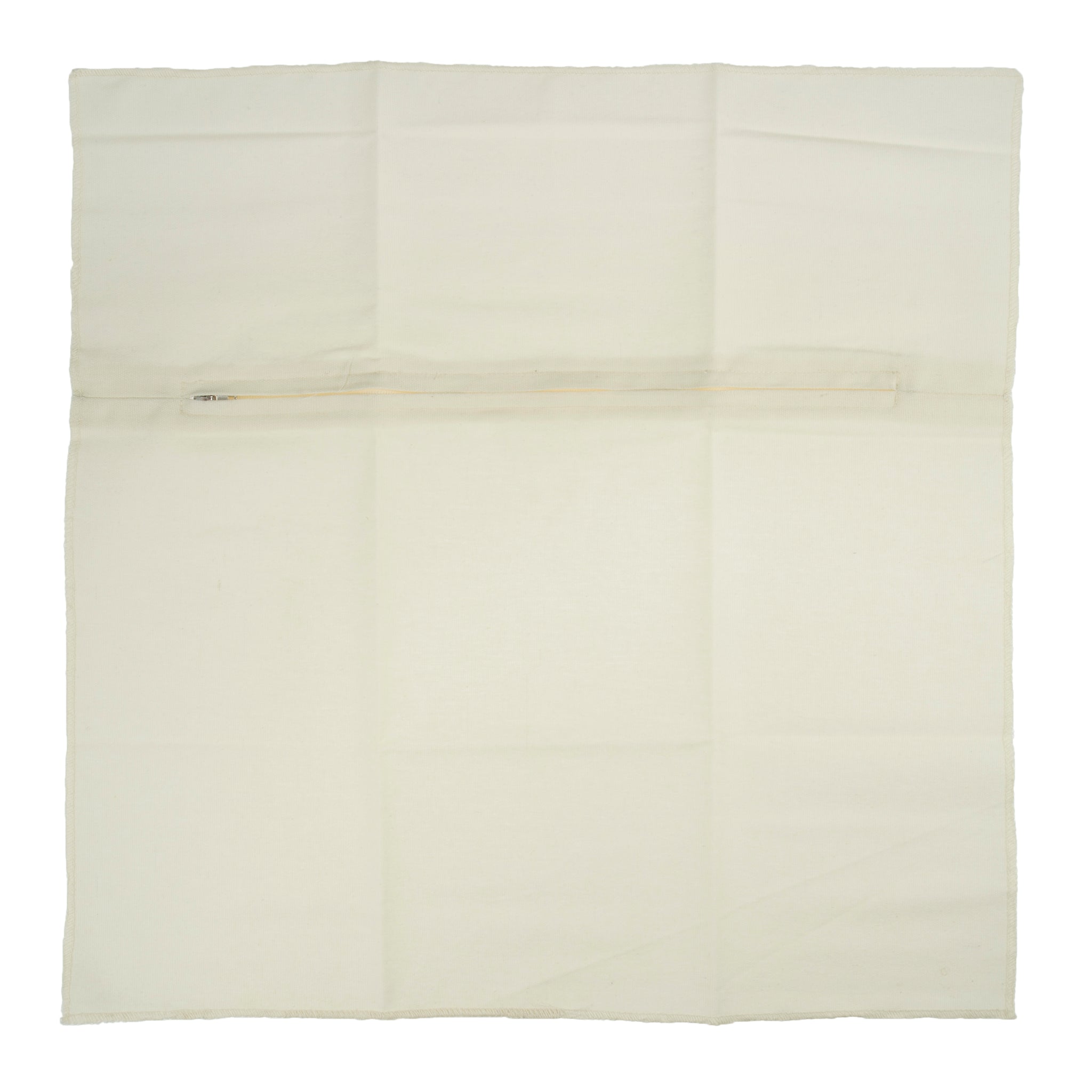 Cushion Back with Zipper: 45 x 45cm (18 x 18in): Cream