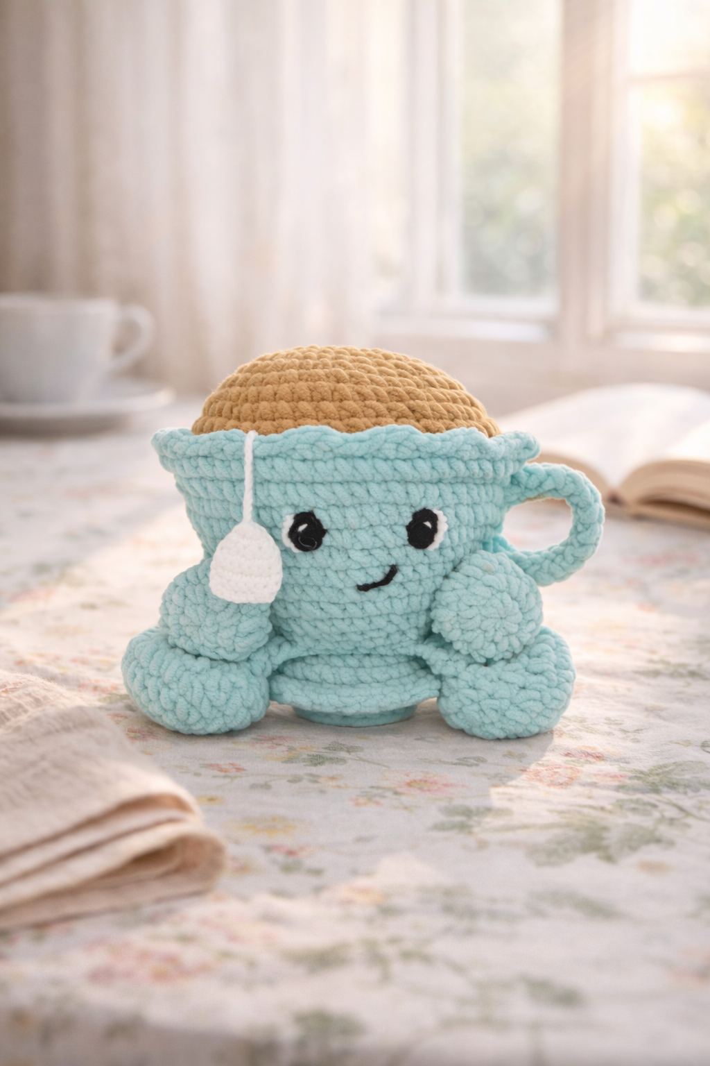 Knitty Critters Crochet Kit - The Coffee Club - Teacup
