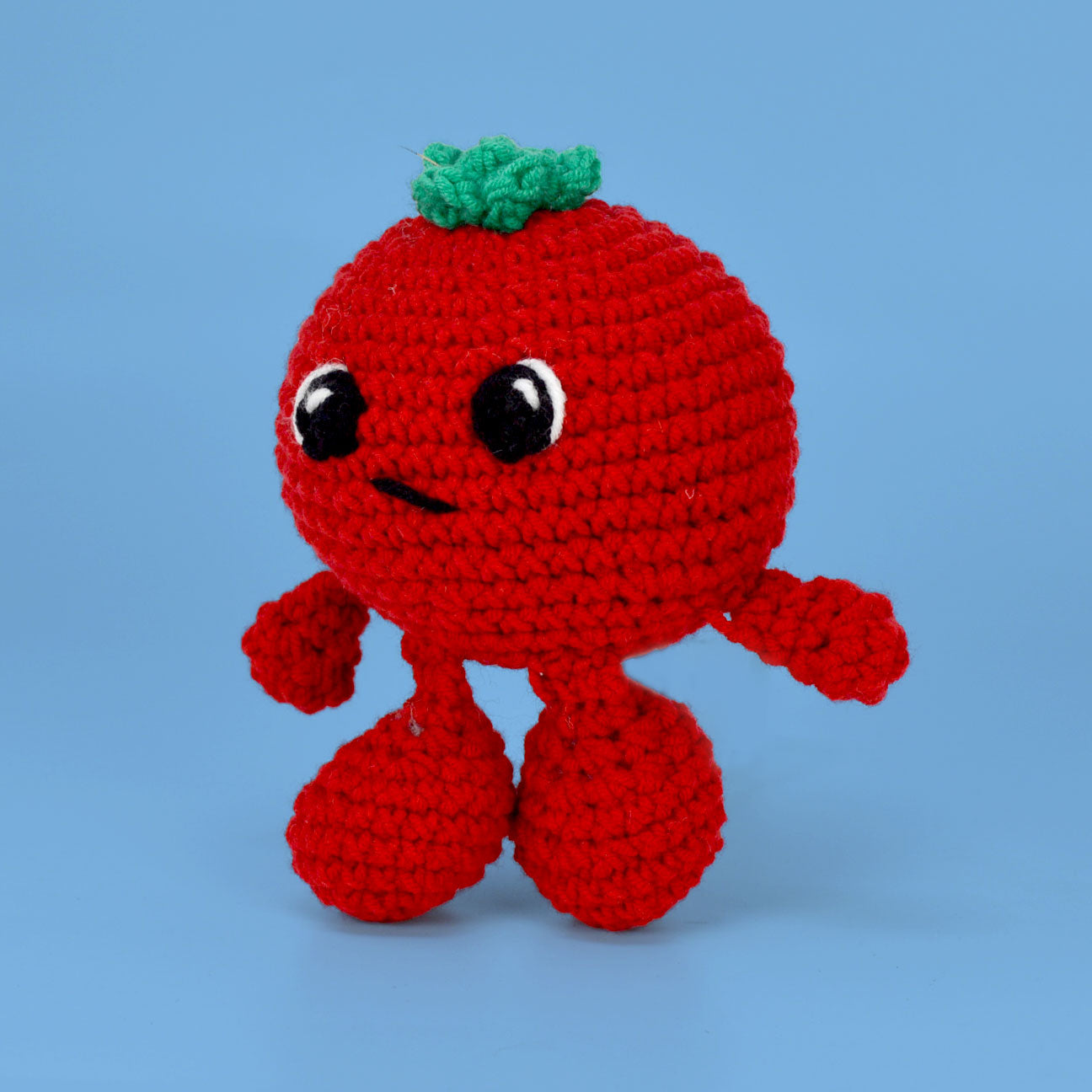 Knitty Critters - Fruit & Veg Heads Amigurumi Crochet Kit - Tomato Soup