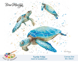 Bree Merryn Paint By Numbers 40cm x 50cm - Turtle Tribe