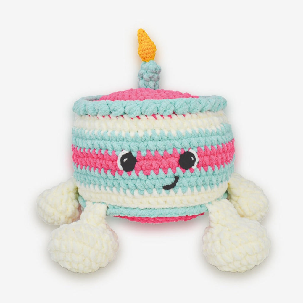 Knitty Critters - Fabulous Baker Gang - Amigurumi Crochet Kit - Birthday Cake