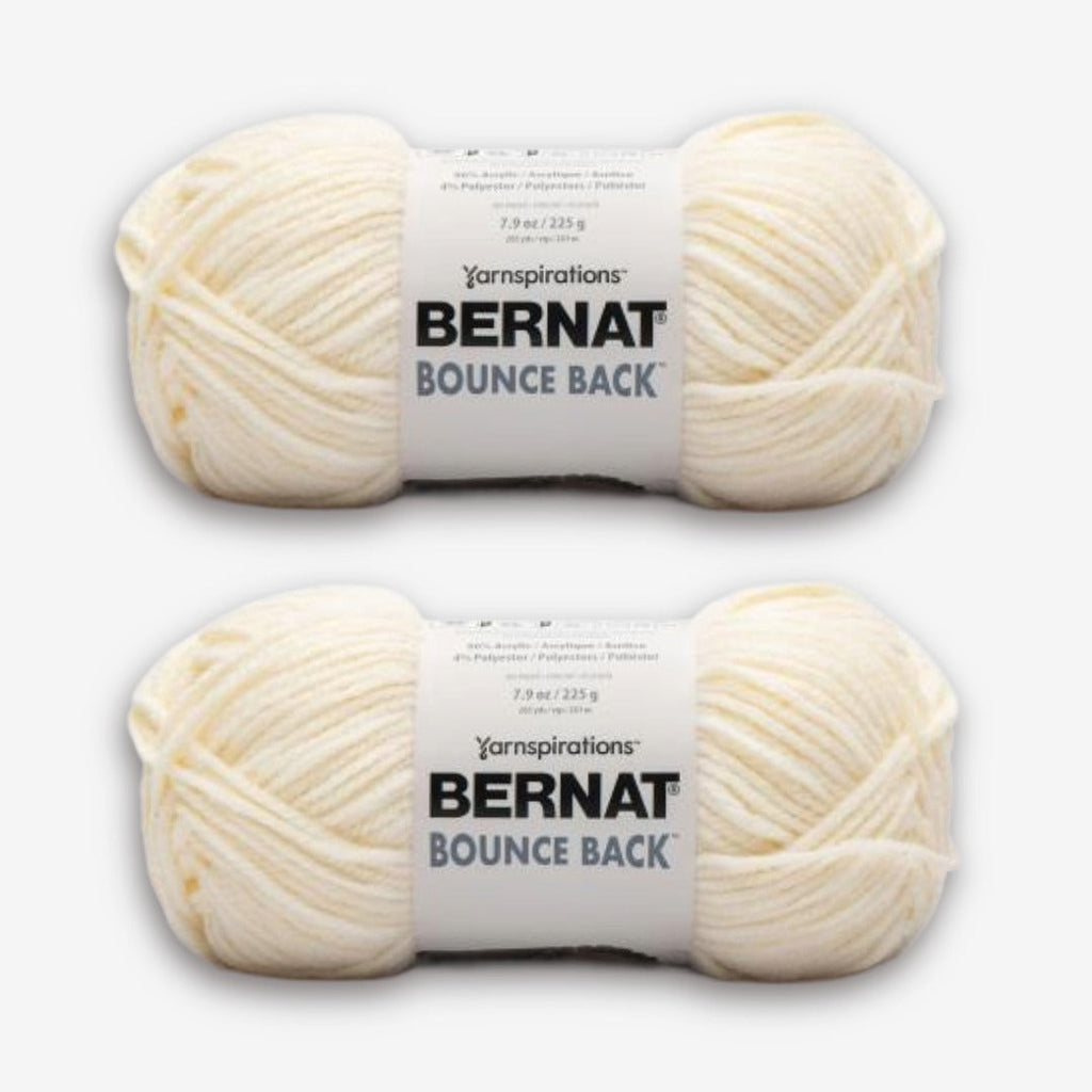2 Ball Pack Bernat Bounce Back Chunky Yarn 225g