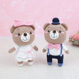 Knitty Critter Crochet Wedding Bears - Gary Groom