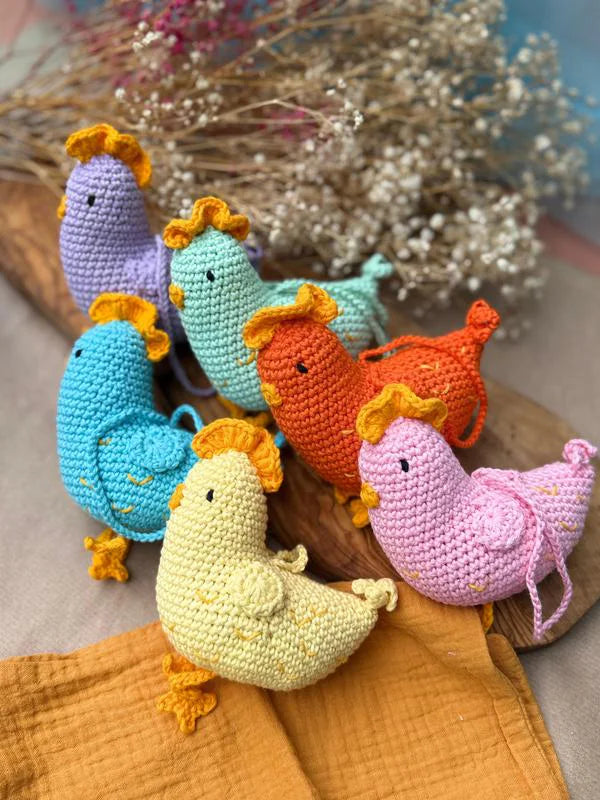 Knitty Critters Crochet Kit - Easter - Colourful Chicks