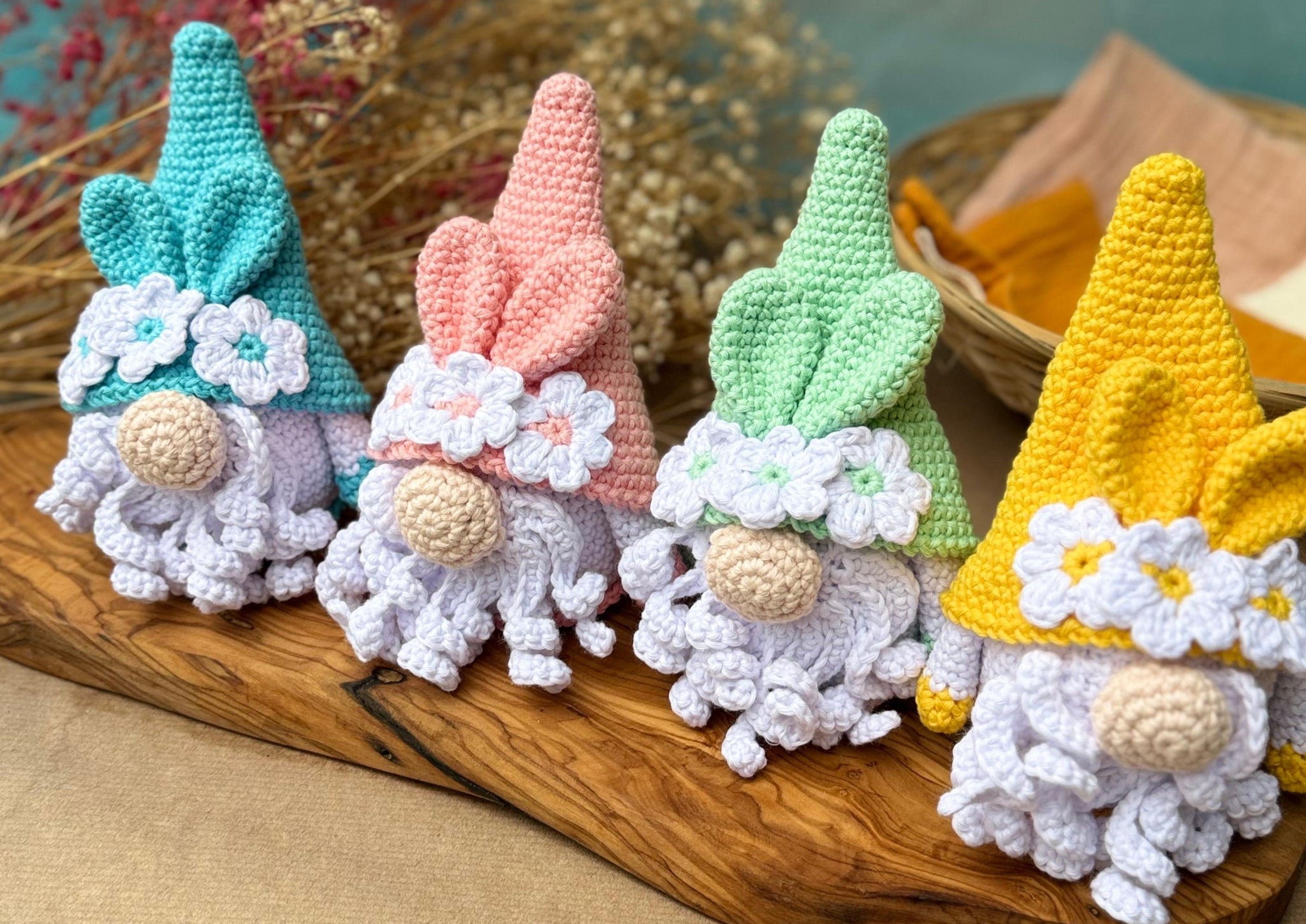 Knitty Critters Crochet Kit - Easter - Spring Gnome