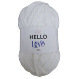 Hello Love Super Chunky Yarn - White