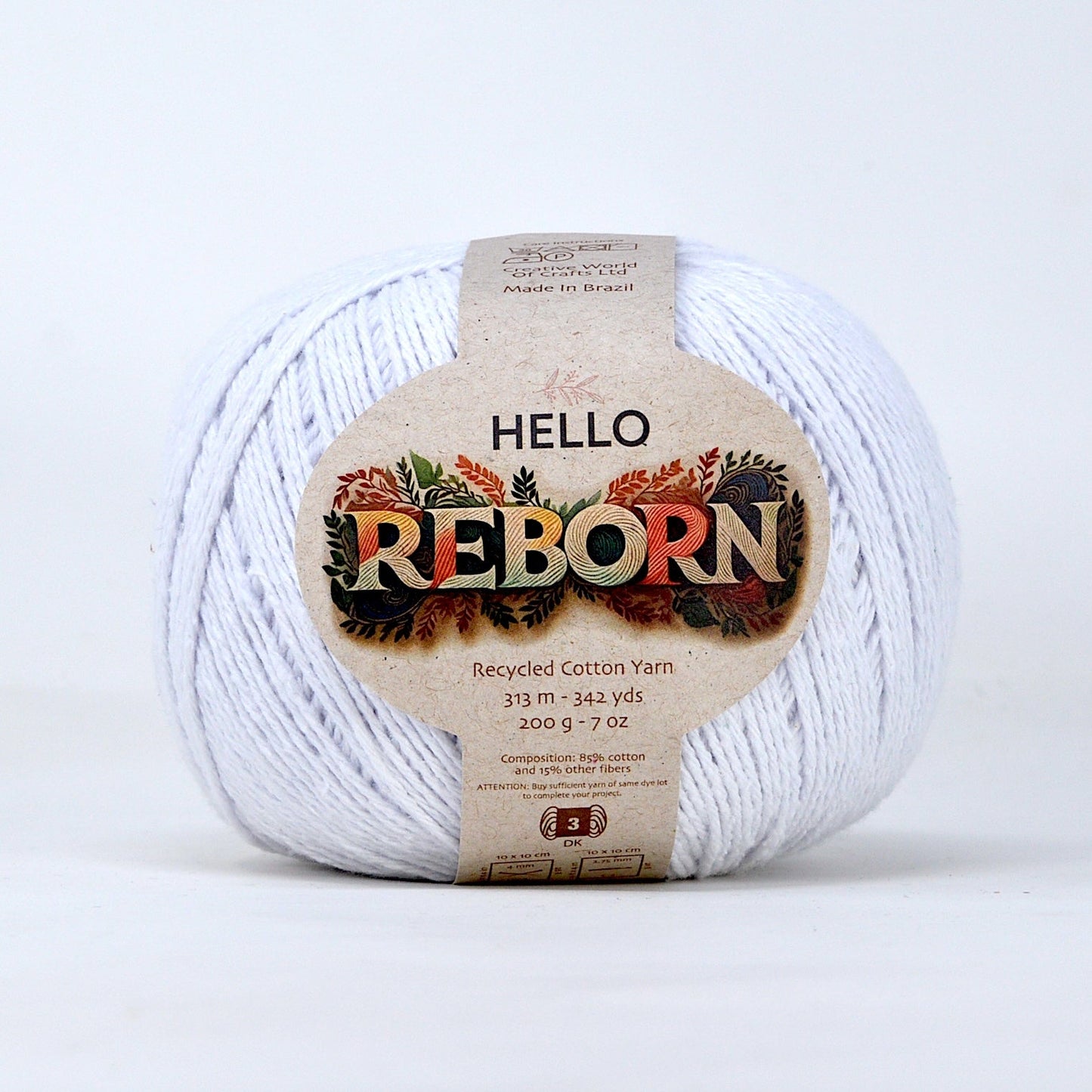 Hello Reborn 85% Recycled DK Cotton Yarn 200g