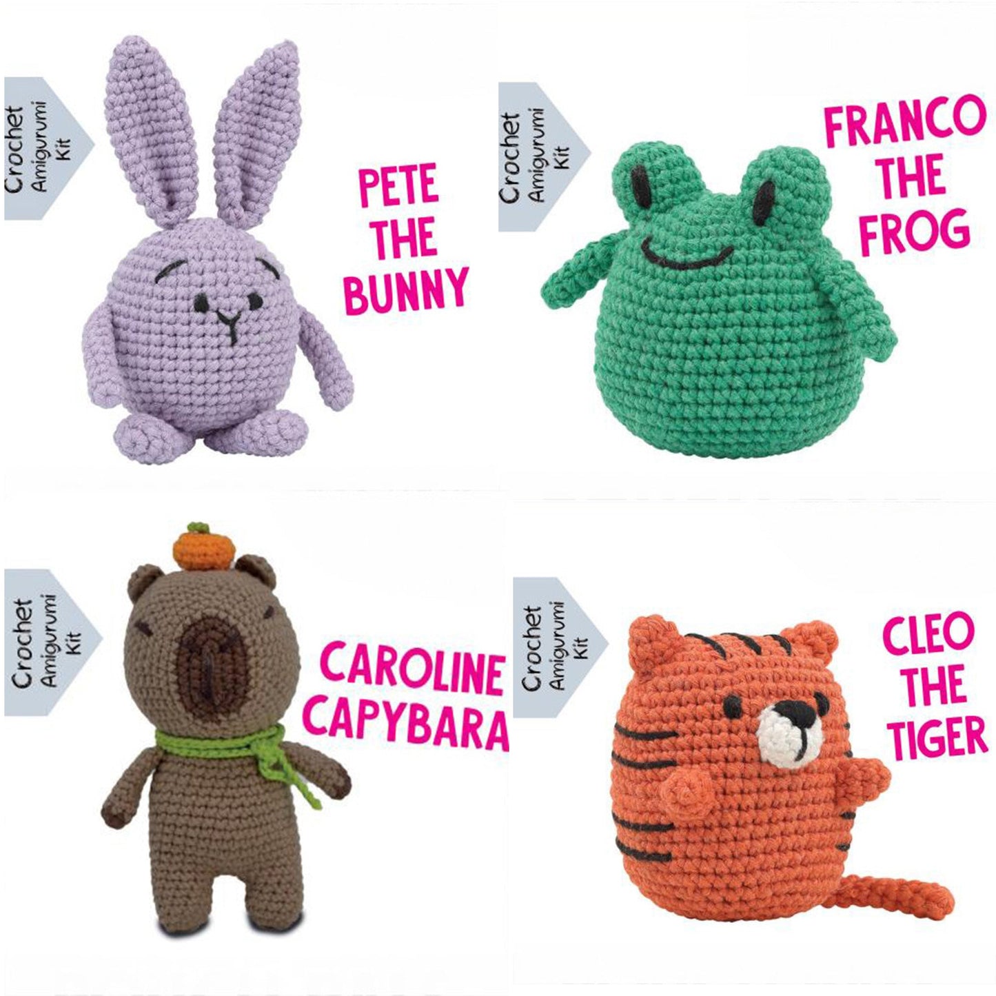 Pouch Pals Crochet Kit - Wild Wonders Bundle