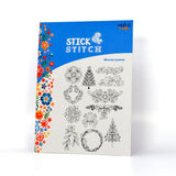 Stick & Stitch - Self Adhesive, Water Soluble Embroidery Templates - Winter Leaves