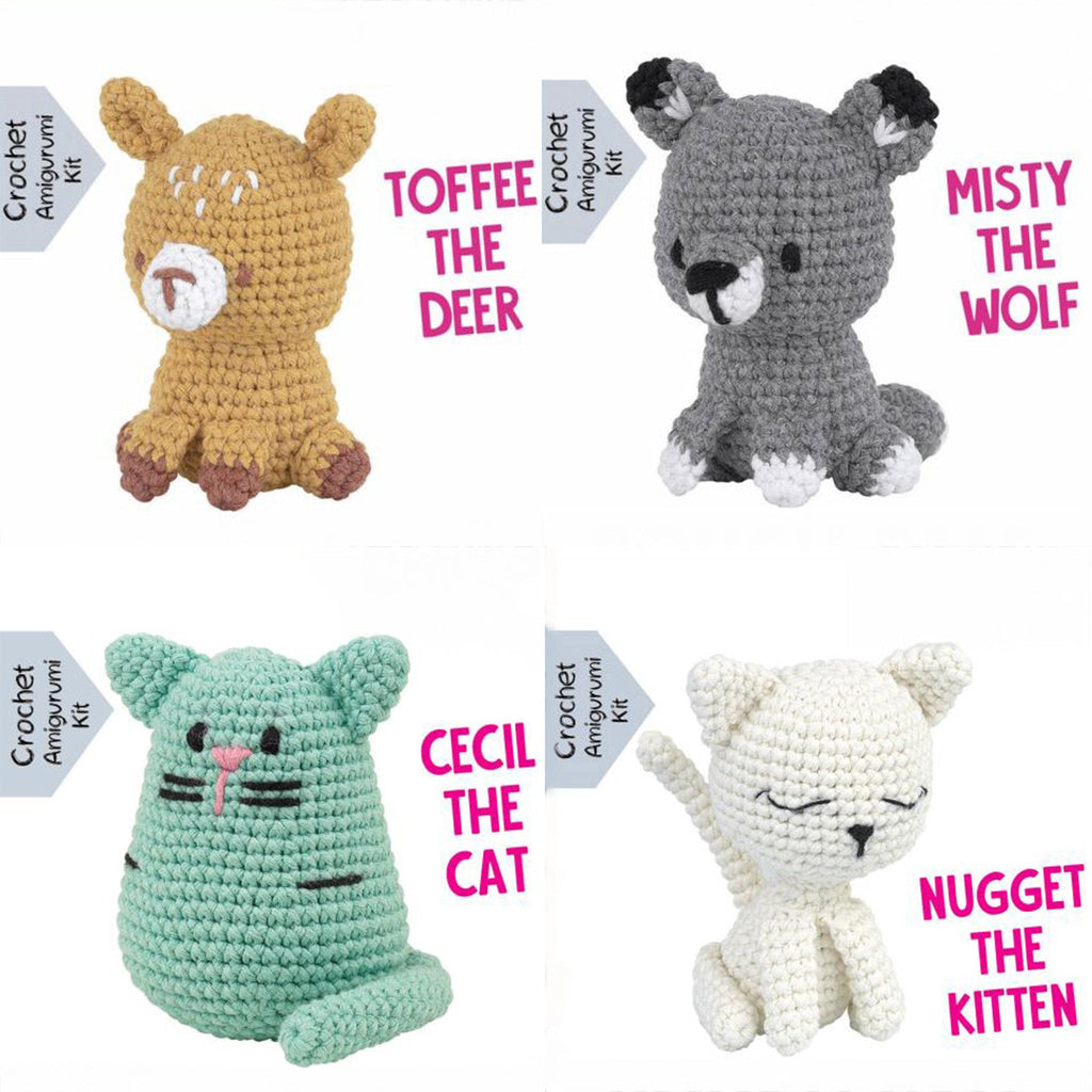 Pouch Pals Crochet Kit - Woodland Friends Bundle