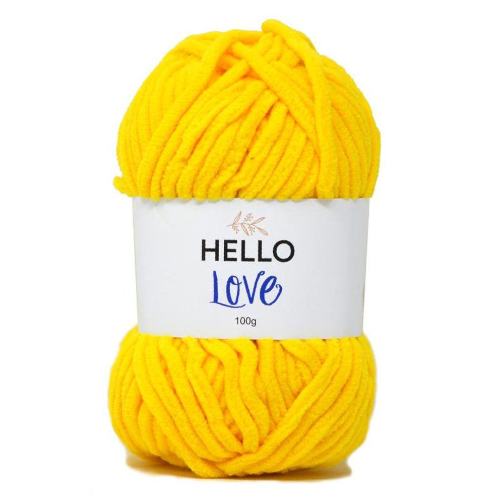 HELLO Love Super Chunky Yarn - Yellow