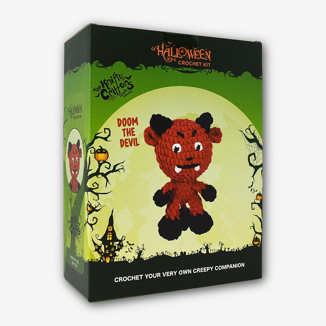 Knitty Critters - Halloween Amigurumi Crochet Kit - Devil