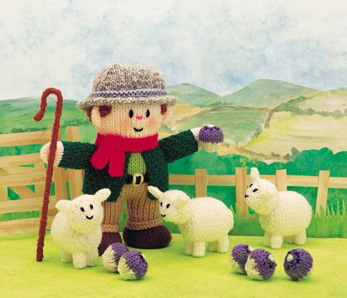 KNITTING BOOK - Jean Greenhowe's Little Dumpling Dolls - The Village Men