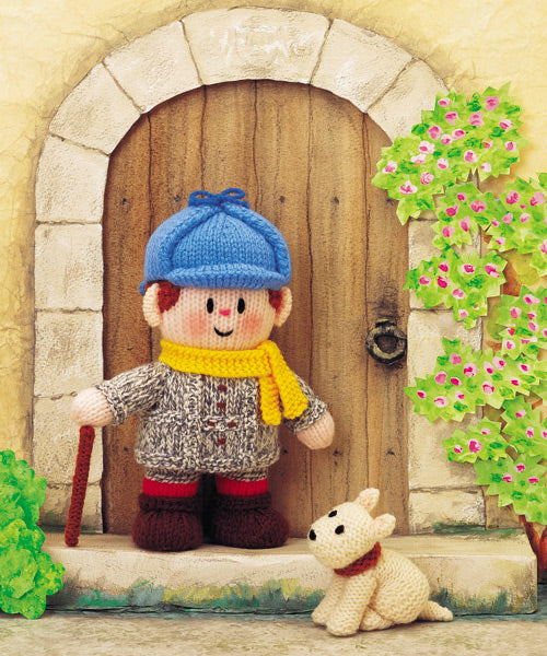 KNITTING BOOK - Jean Greenhowe's Little Dumpling Dolls - The Village Men