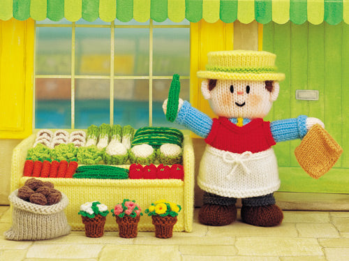 KNITTING BOOK - Jean Greenhowe's Little Dumpling Dolls - The Village Men