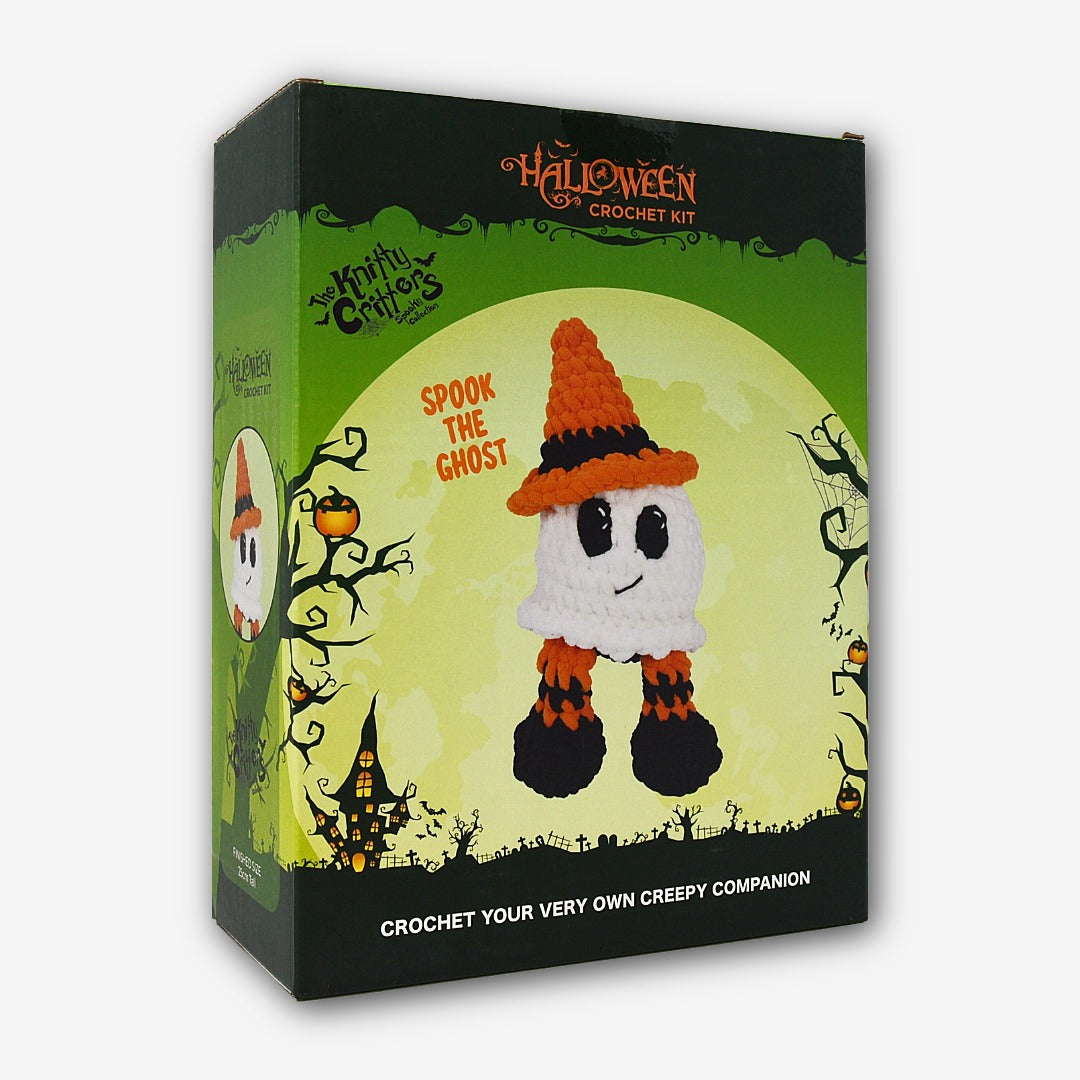 Knitty Critters - Halloween Amigurumi Crochet Kit - Ghost