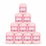 Hello Baby Love Soft Chenille Yarn - Pack of 10 - 205 Baby Pink