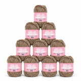 Hello Baby Love Soft Chenille Yarn - Pack of 10 - 229 Dark Brown