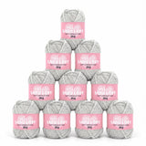 Hello Baby Love Soft Chenille Yarn - Pack of 10 - 231 Pale Grey
